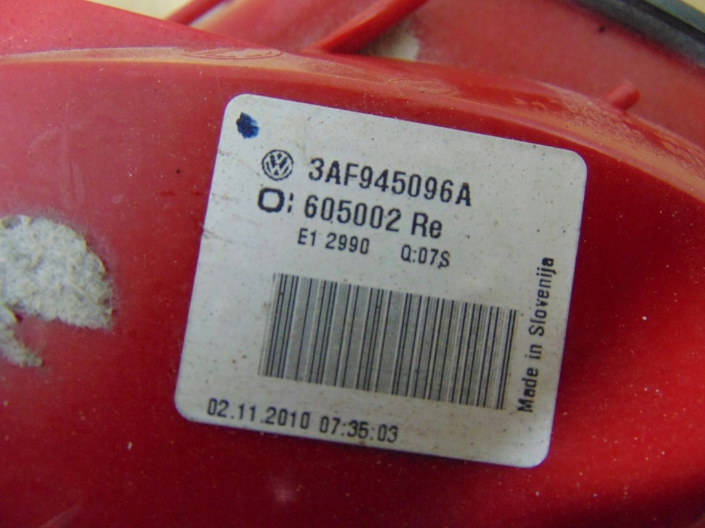 фото №13, Лампа правая задняя vw passat b7 kombi europa