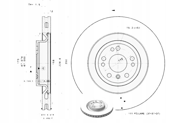 фото №1, Brembo 09.a958.11 диск гальмівна