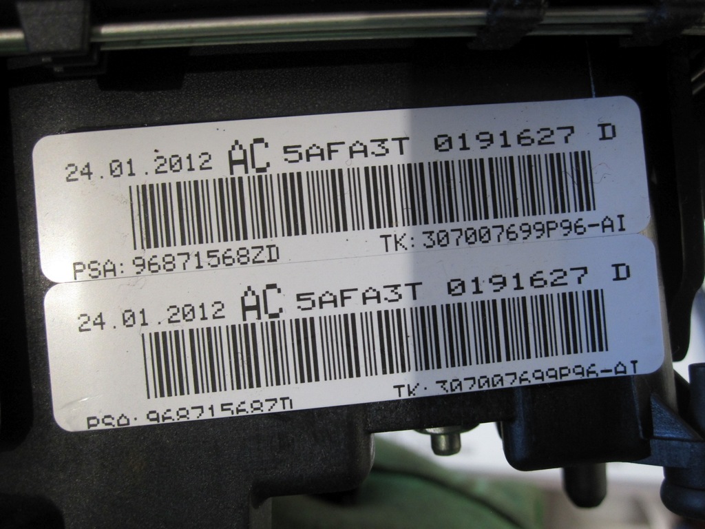 фото №7, Citroen c4 ii b7 подушка безопасности подушка водителя 96871568zd