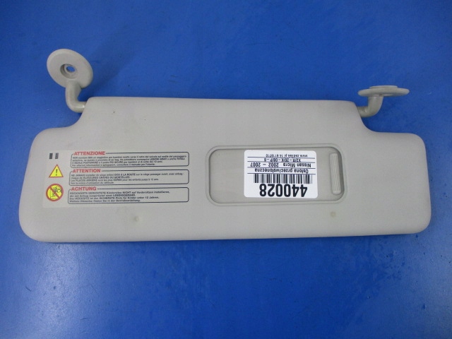 фото №1, Micra k12 cabrio защита солнцезащитная правая