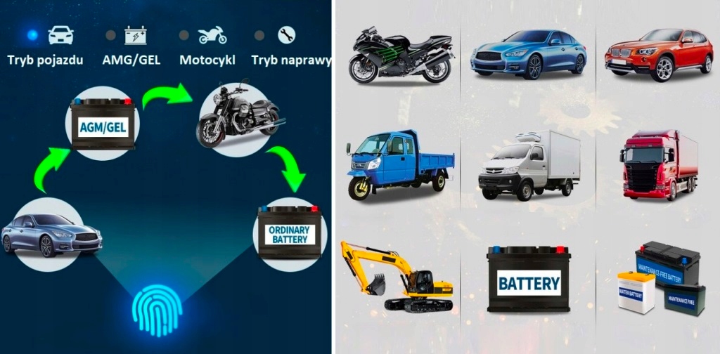 фото №7, Выпрямитель зарядное устройство do аккумулятор автомобиль мотоцикл koparka 12v 6ah-150ah