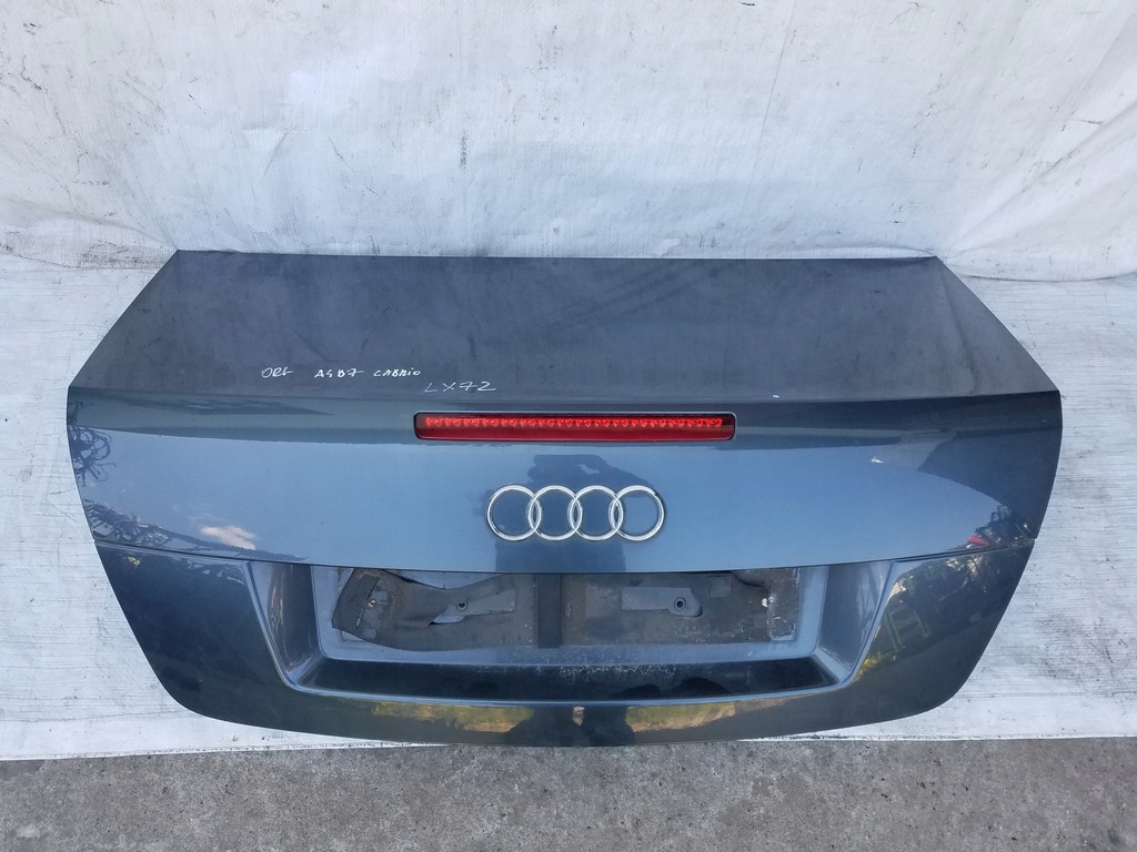 фото №1, Крышка багажника багажника задняя audi a4 b7 cabrio kod lx7z