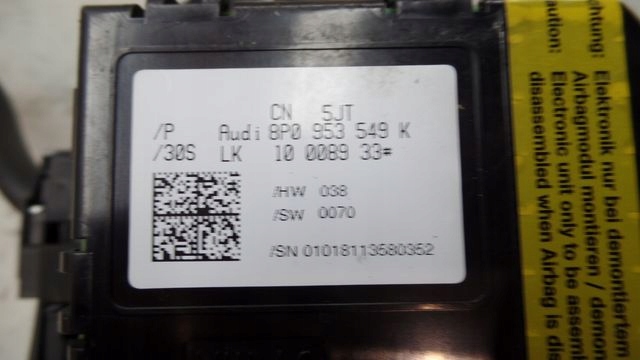 фото №5, Audi a3 8p переключатель комбинированный 8p0953549k