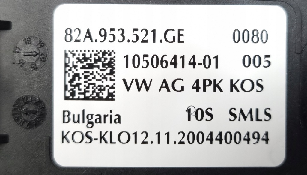 Купить Переключатели лента audi a1 5q1953549d 82a953521ge