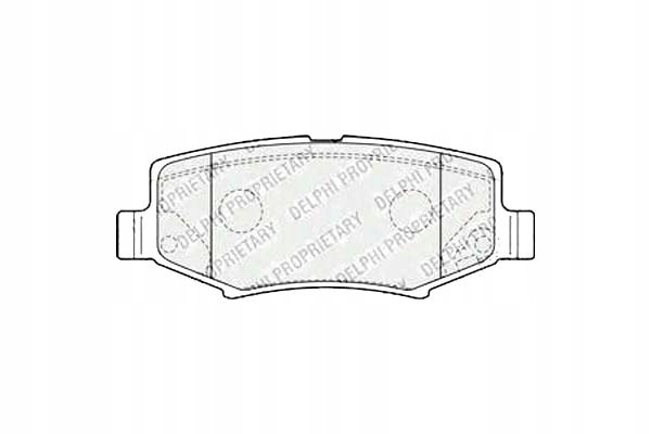 фото №1, Delphi гальмівні колодки гальмівні dodge journey 2.4