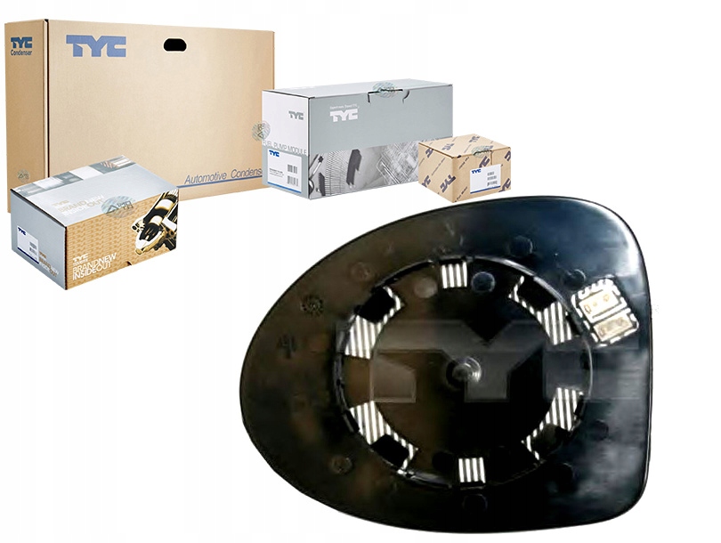 фото №1, Tyc 328-0133-1 скло дзеркало, дзеркало зовнішнє