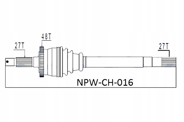 фото №11, Привідний вал привідна jeep grand cherokee 99-04 without vari-lock права nty