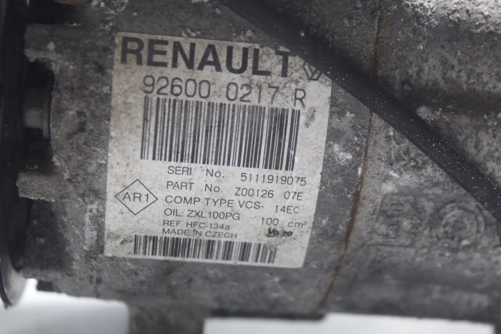 фото №4, Компресор кондиціонера renault clio iv 0.9