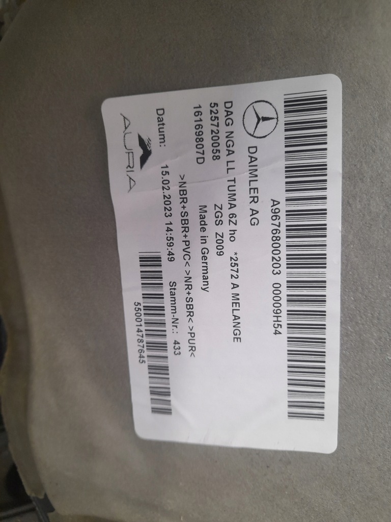 фото №7, Обшивка кабины mercedes atego 2023rok a9676800203