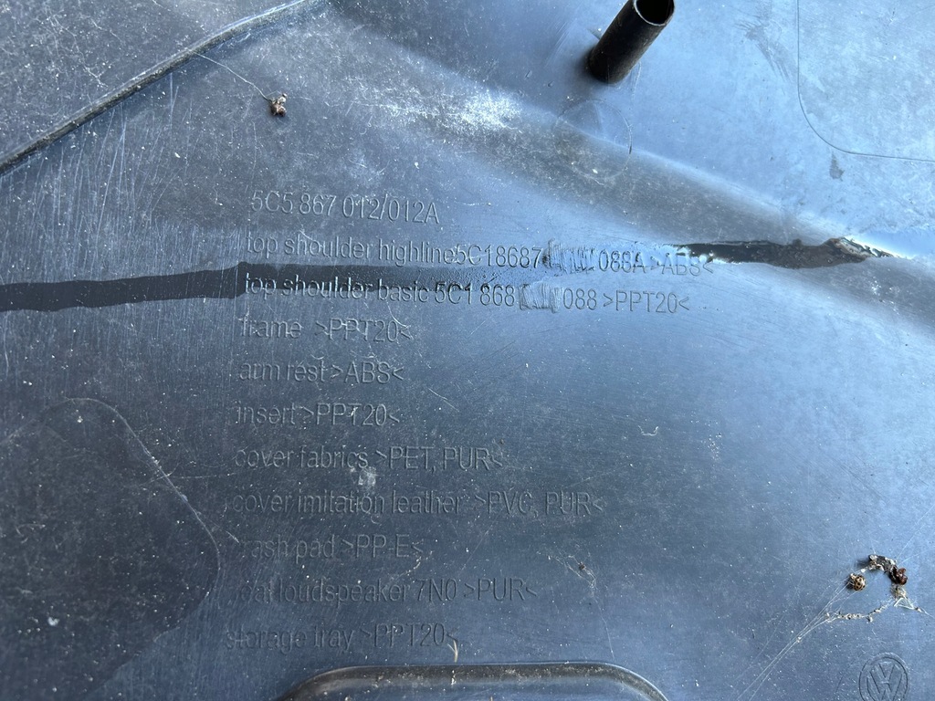 фото №8, Обшивка дверь обивка правый перед передние vw new beetle ii 5c5867012