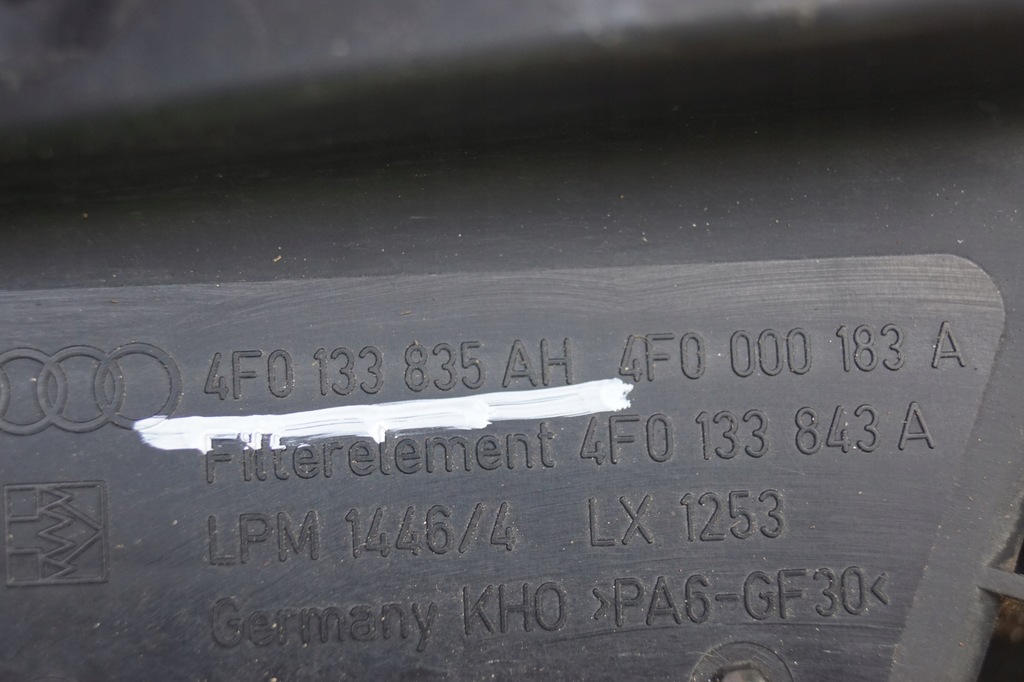 фото №10, Audi оригінальний номер 4f0133835ah корпус фільтра повітря
