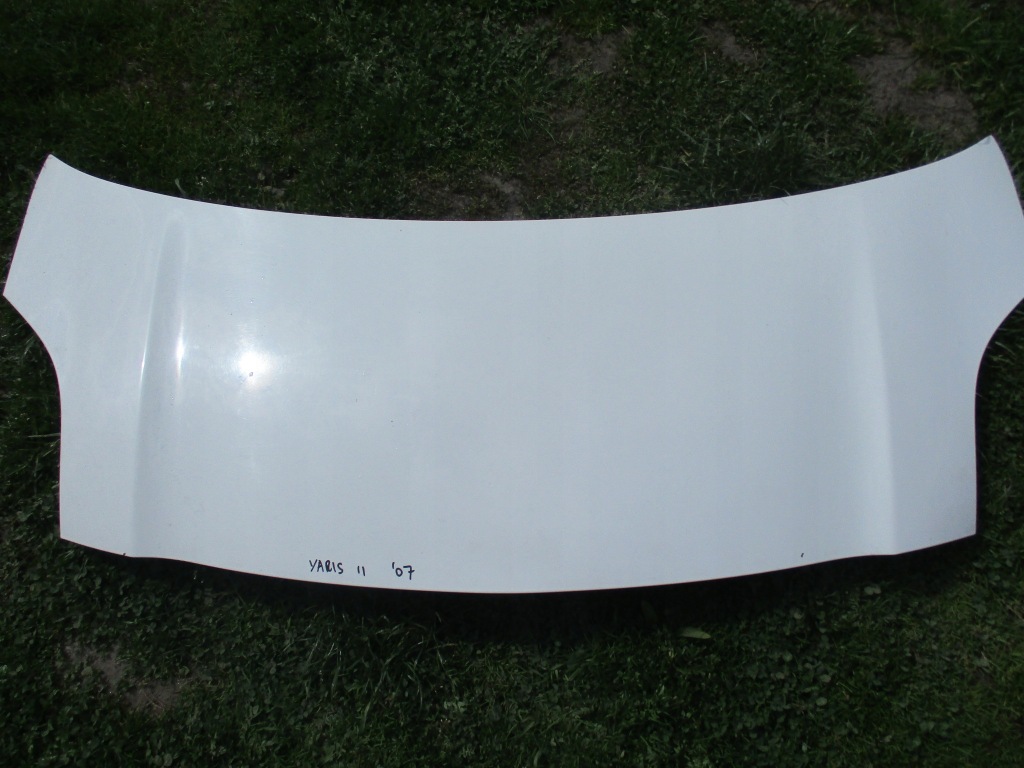 фото №1, Yaris ii 2007r - капот , белый