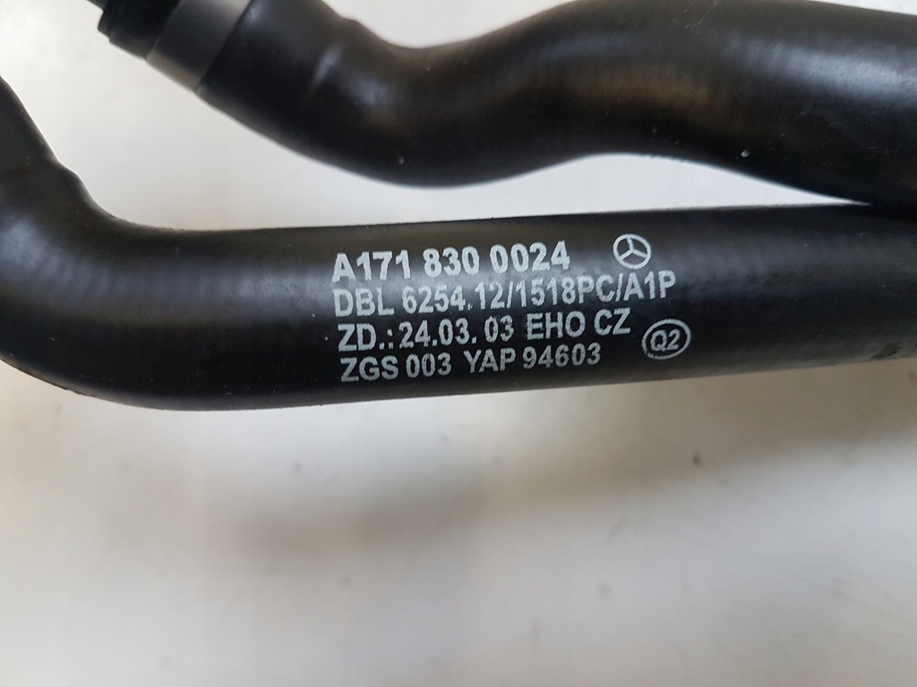 фото №2, Труба wąż шланг wody mercedes slk w171 r171