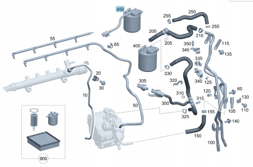 фото №4, Mercedes sprinter 907 910 фильтр топлива om651