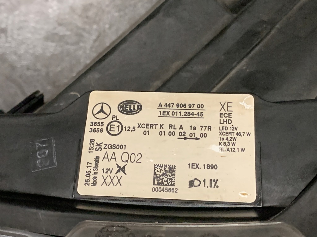 фото №7, Лампа левая mercedes vito v w447 full led ils