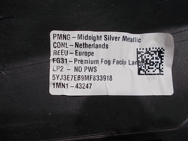 Tesla model 3 17-23 бампер передний org ! pdc Недорого