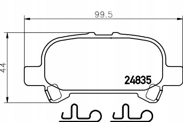 фото №2, Тормозные колодки тормозные toyota задняя avalon 01- 04- camry