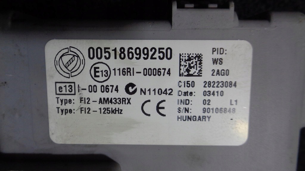 фото №8, Бортовий комп'ютер bsi замок запалювання fiat punto evo 1.4 16v multiair m-air