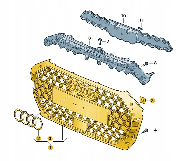 Купить Решётка радиатора радиатора решётка радиатора бампера перед audi a1 aso оригинал новый