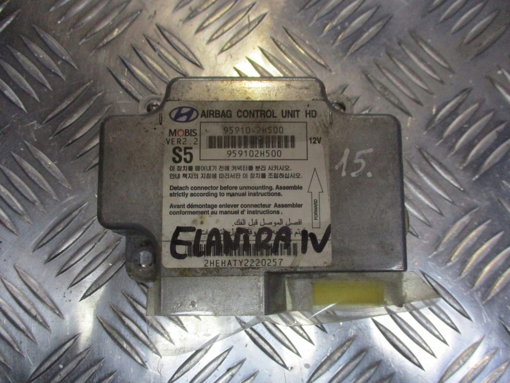 фото №1, Модуль подушка безопасности hyundai elantra 1.6 95910-2h500