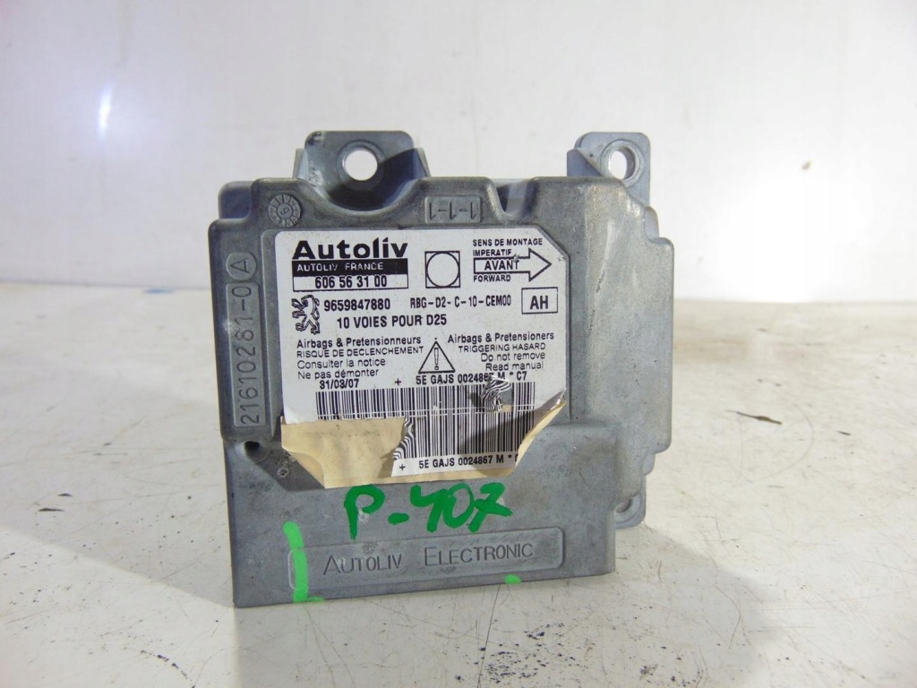 фото №1, Датчик air bag подушка безпеки peugeot 407 9659847880