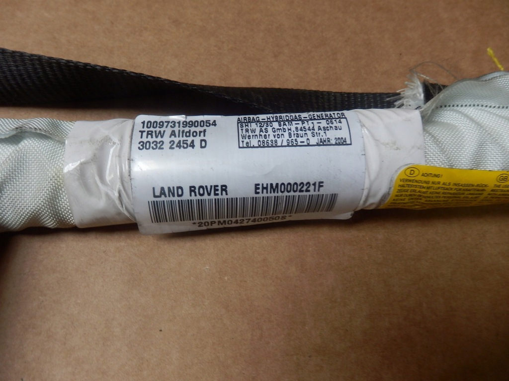 фото №7, Range rover iii l322 шторка безопасности левая правая подушка безопасности