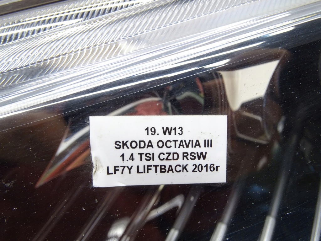 фото №14, Лампа фара левая левый перед skoda octavia iii bi-xenon 5e2941015b