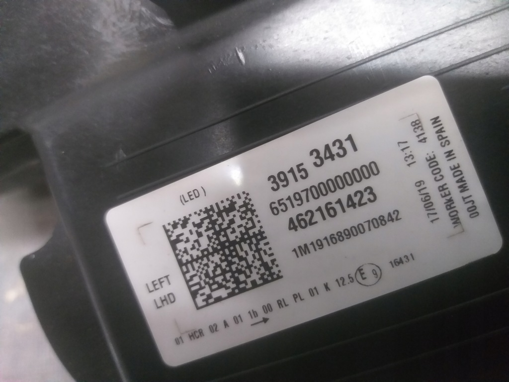 Лампа перед левая opel crossland x full led 39153431 в Украине