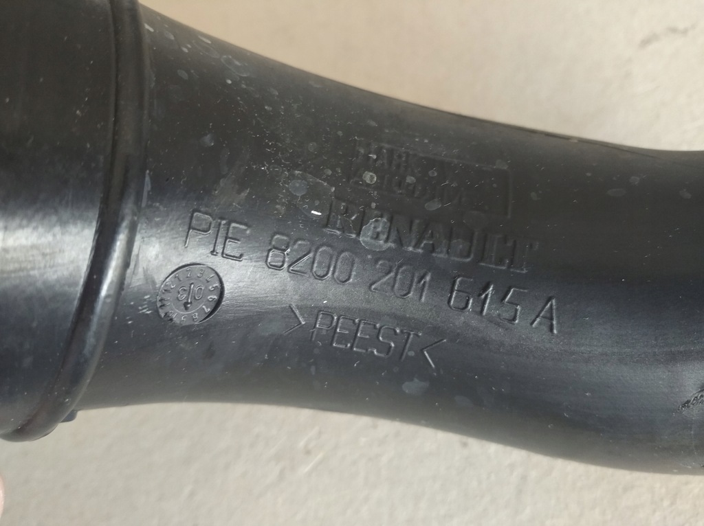 фото №9, Шланг турбонагнетателя 8200201615a renault megane ii scenic ii