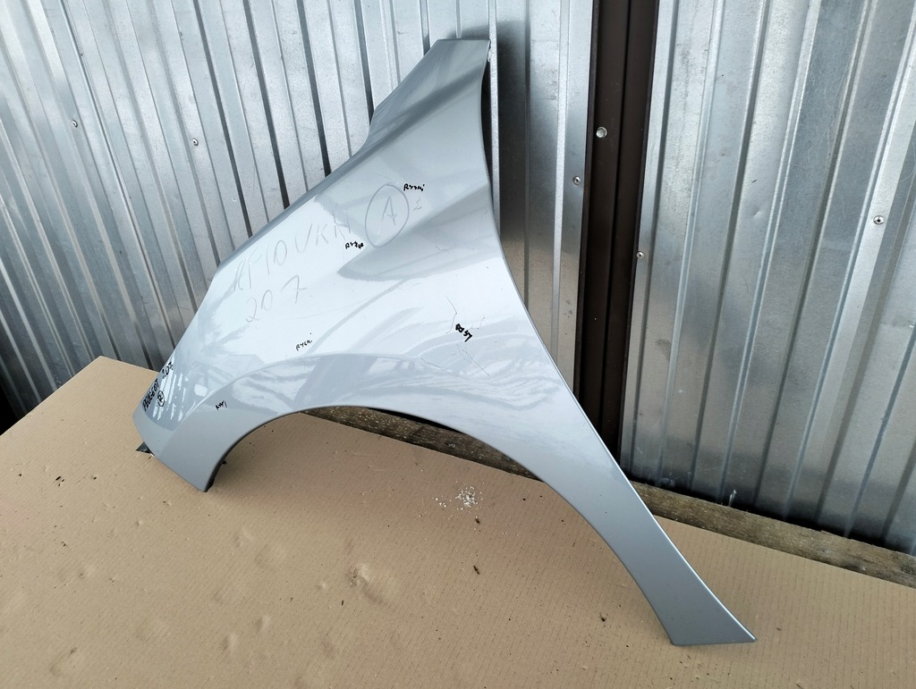 фото №11, Крила лівий перед peugeot 207 оригінал лак kgzd