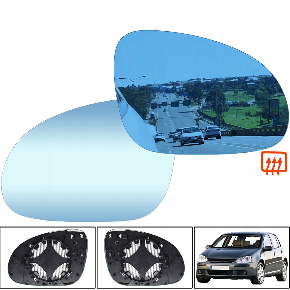 фото №13, Вкладыш стекло зеркало левая с подогревом vw eos golf 5