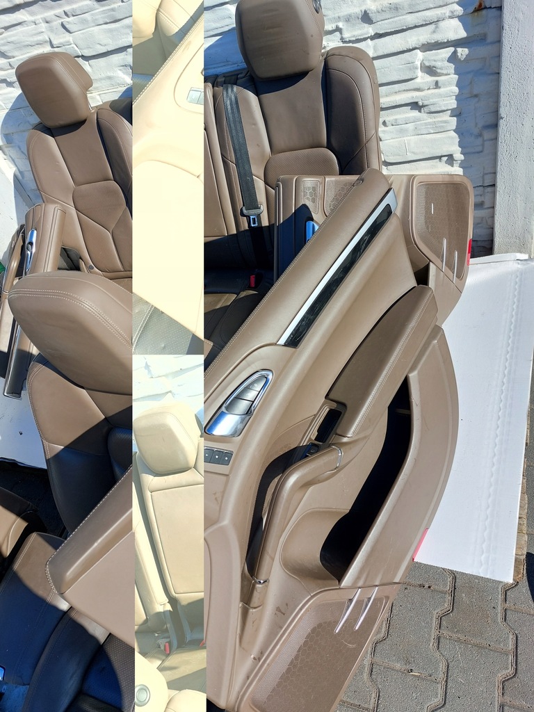 фото №6, Cayenne ii lift 7p5 сиденья обивка коричневые кожа