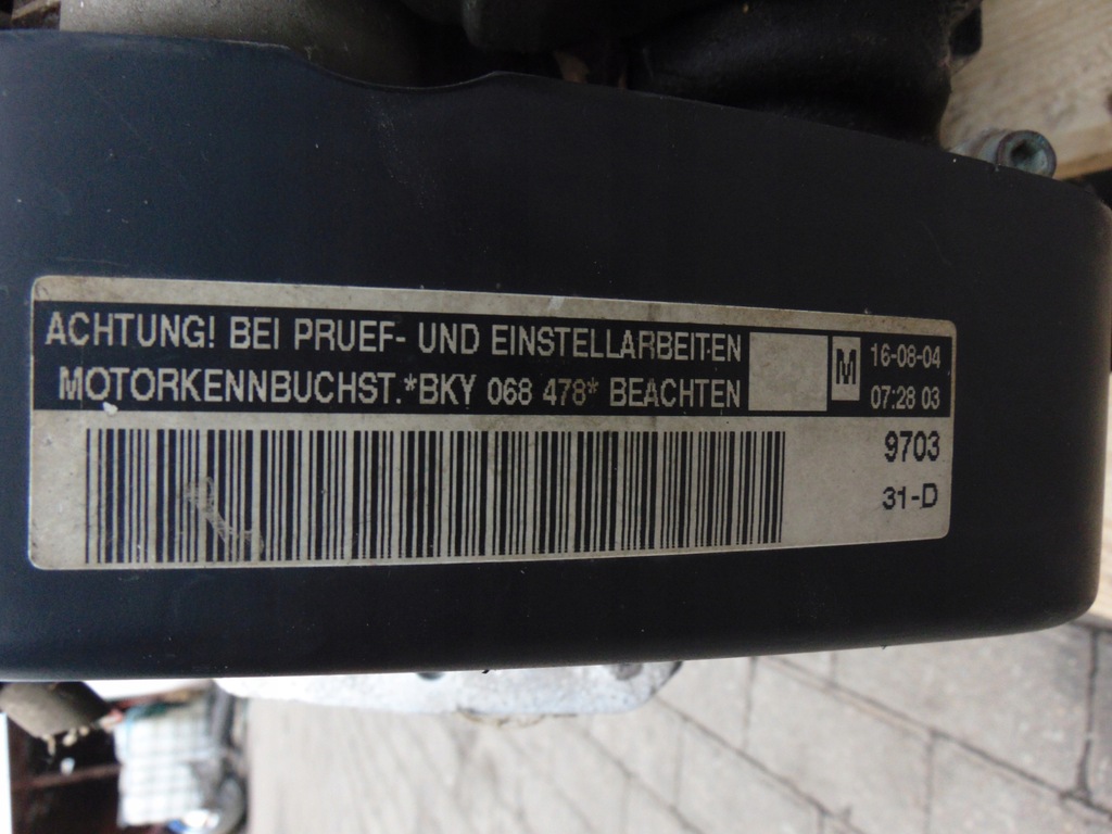 фото №7, Двигун skoda fabia i lift 1.4 бензин bky europa