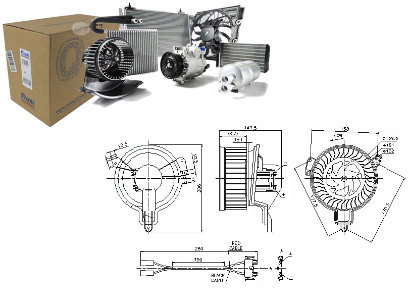 фото №1, Nissens 87048 вентилятор внутрішній