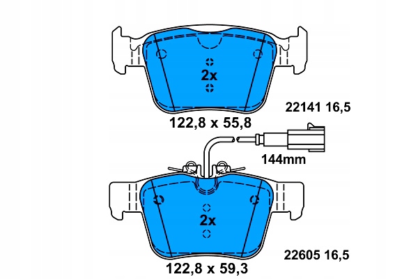 фото №2, Тормозные колодки тормозные задняя alfa romeo giulia stelvio maserati ghibli iii