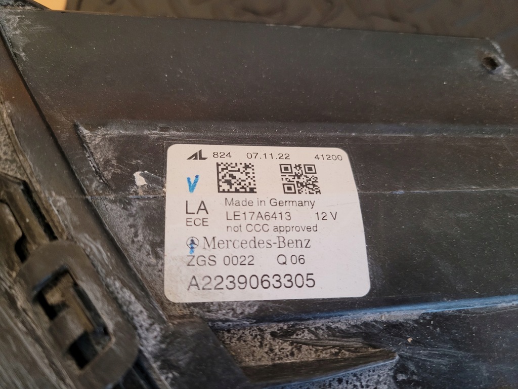 фото №8, Mercedes s klasa w223 lifting комплект лампа a2239063305/3405