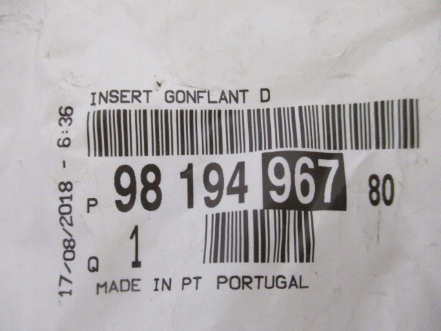 фото №9, Peugeot rifter element вкладыш крыла заднего новый оригинальный 9819496780