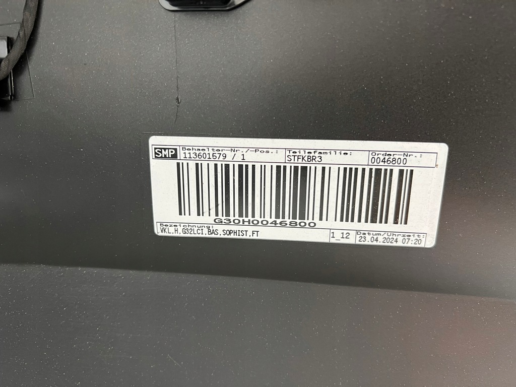 фото №10, Bmw g32 lci lift бампер задняя 6 x pdc электропроводка kompletny цвет a90