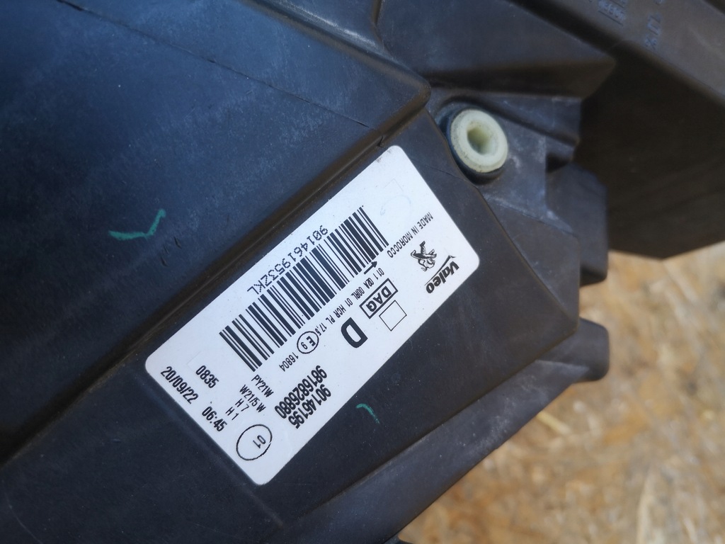 фото №11, Peugeot partner iv rifter iv лампа правый перед 9816826880 не ремонтировалась bdb