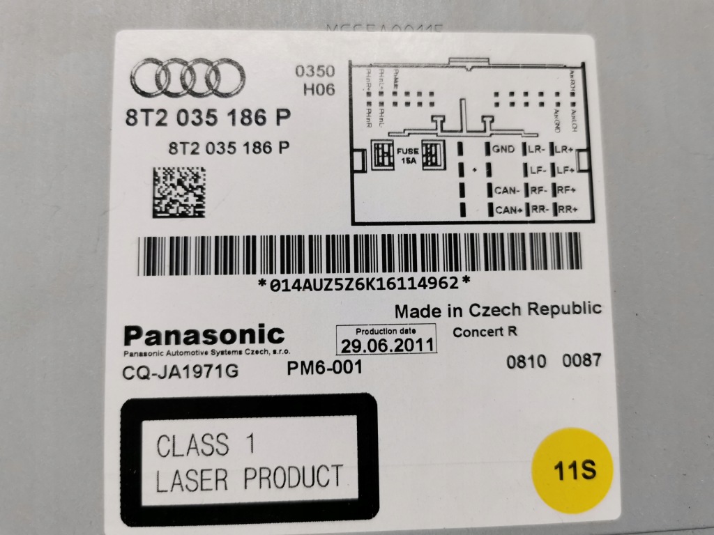 фото №7, Audi a4 b8 a5 8t sportback радио cd 8t2035186p all/e/8