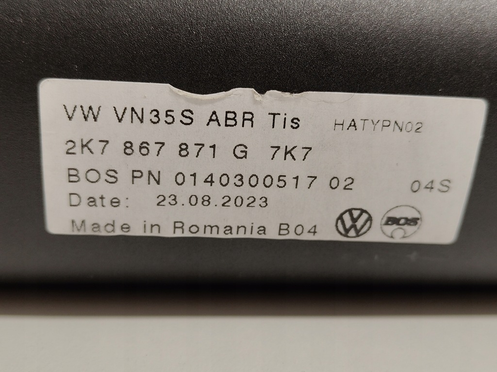 фото №9, Vw caddy v 2k7 шторка багажника nowa оригинал 2020-