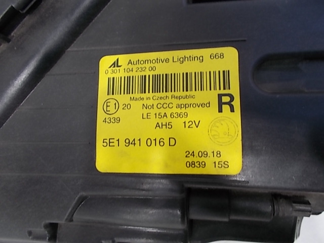 фото №12, Skoda octavia iii lift 17-21 лампа права full led uzbrojona org !!!