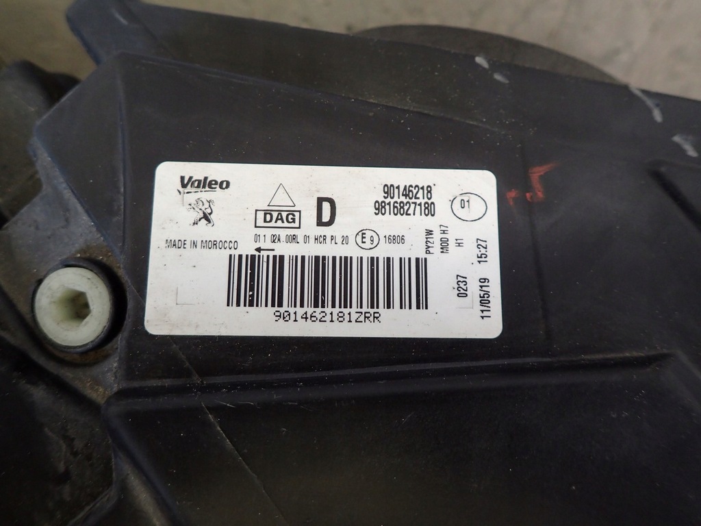 фото №3, Фара правый лампа правая led peugeot rifter 18-