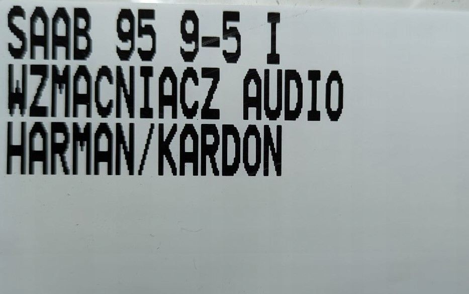 Підсилювач аудіо harman/kardon saab 95 9-5 1 4713699 Зі Шроту