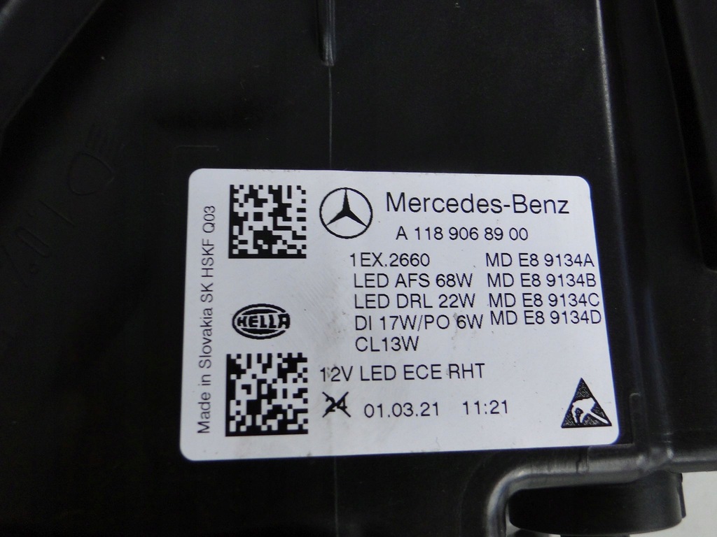 фото №7, Mercedes cla x118 c118 2019- фара лампа l led