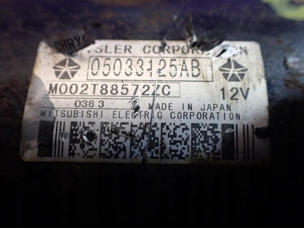 фото №7, Suzuki splash 08-12 1.3 ddis стартер 05033125ab m002t88572zc 12 зубів