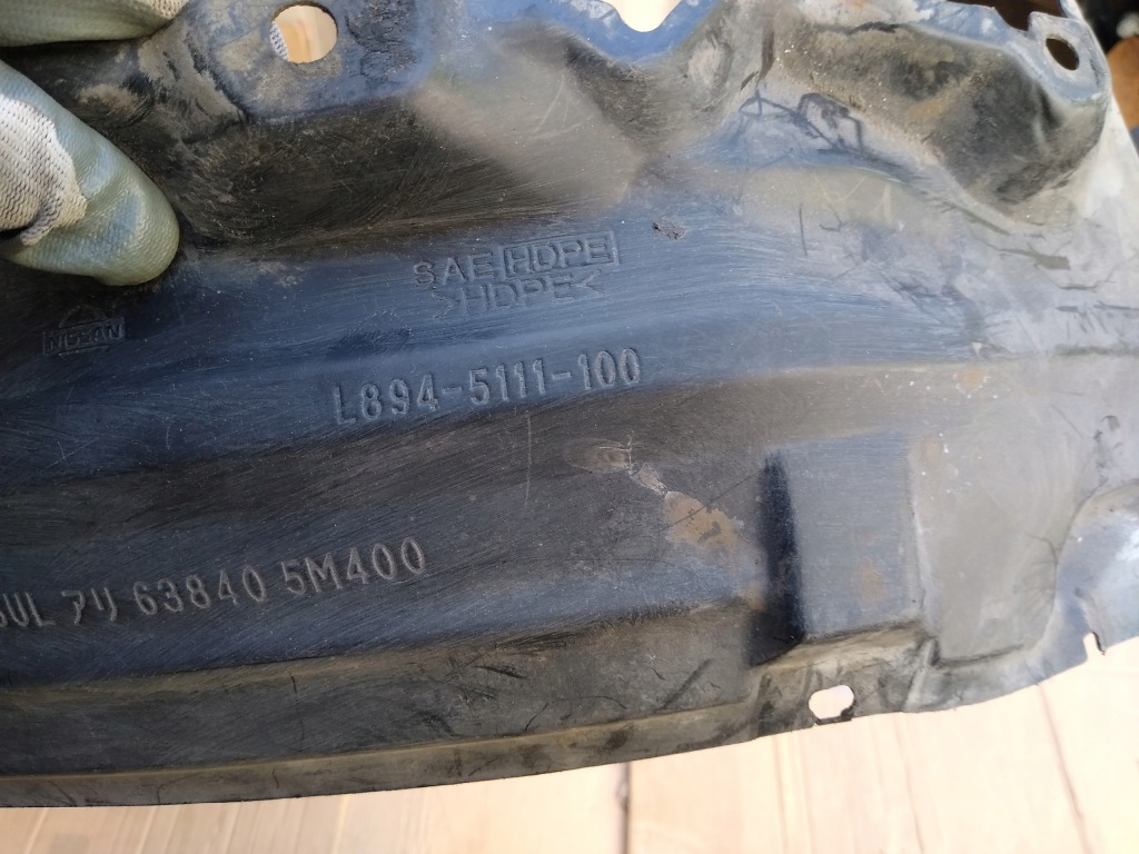 фото №8, Almera n16 подкрылок левый l894-5111-500 lub правый l894-5111-100 перед