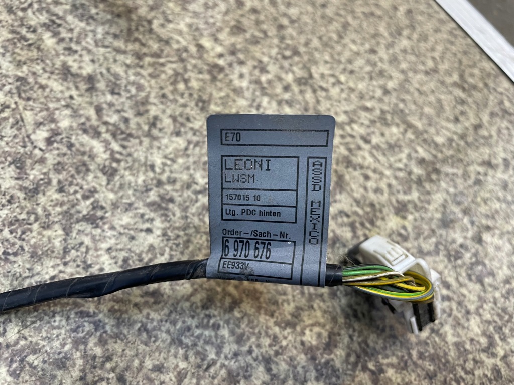 Датчики паркування pdc тримачі джгут електропроводка задній bmw x5 e70 a52/7 a52 Зі Шроту