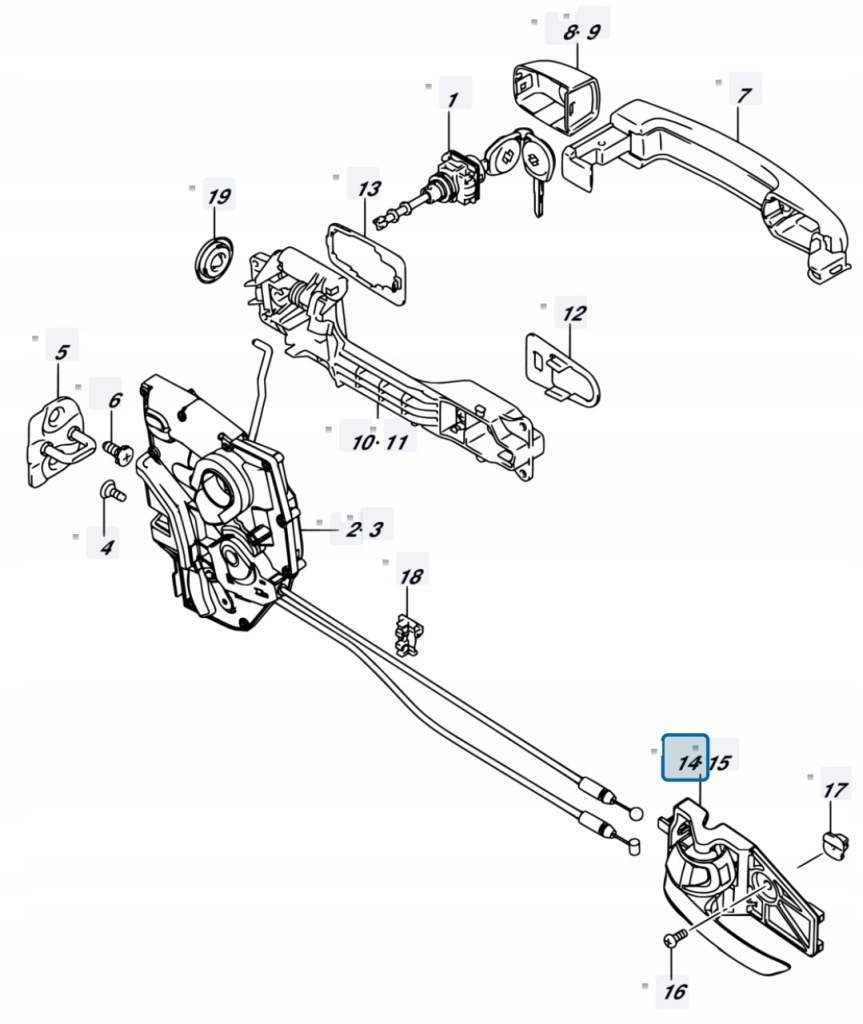 фото №10, Suzuki sx4 s-cross 18r lift 1.4t ручка внутренняя правая перед задняя