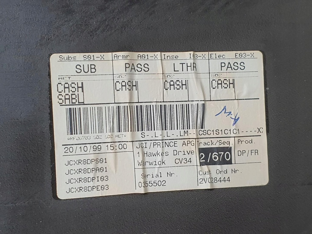 фото №7, Оббивка обшивка правий перед jaguar s-type europa